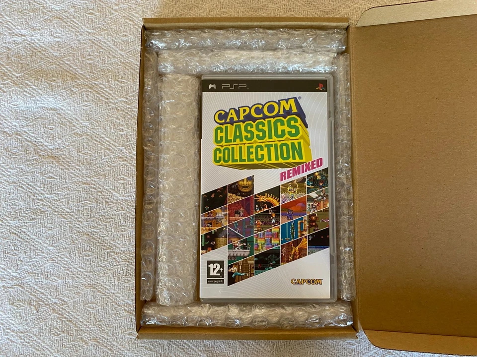 Capcom Classics Collection Remixed Sony PSP - UK PAL VGC CIB - Tracked - Image 2 of 4