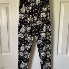 New Mix Women's Floral High Waist Ultra Soft Leggings One Size