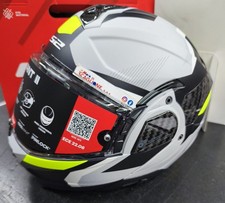 CASCO MOTO MODULARE LS2 FF910 ADVANT 2 TRIPLE LIGHT GREY H-V YELLOW