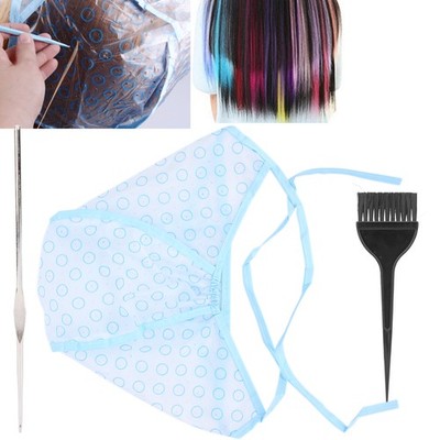 Hair Highlights Cap Set Wiederverwendbare Highlight Cap Mit Haarfärbebürsten NTS