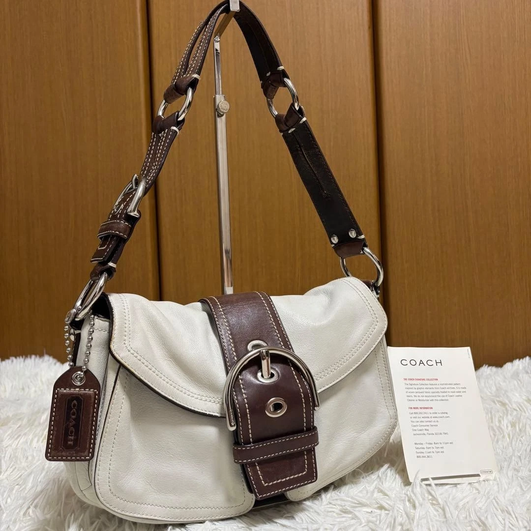 Coach ショルダーバッグ ホワイト バッグ & ハンドバッグ 女性用 | eBay