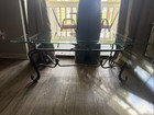 Glass iron dining table  — photo 3