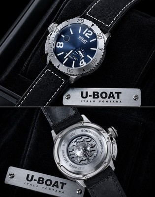 U Boat Italo Fontana Automatik REF 9007 mit Echtlederarmband NEU  