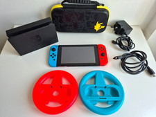 Nintendo Switch Handheld Console 32GB with Neon Blue/Red Joy-Con - Bundle