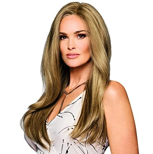 RAQUEL WELCH STAY THE NIGHT LONG TAPERED LAYERED WIG,100% 手工编织,蜂蜜 PECAN — 第 4/4 张图片