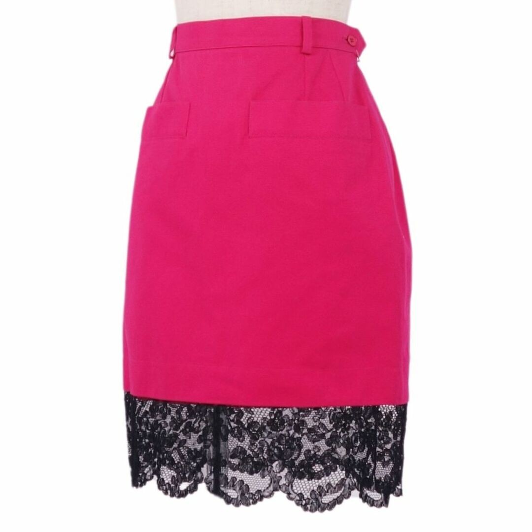 Gonna stretta vintage Yves Saint Laurent Rive Gauche fondo pizzo usata MOLO 0