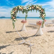 Modern Wedding Arch Heart Shaped Metal stand Flowers Balloon Frame Backdrop USA