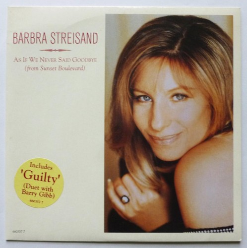 Barbra Streisand As If We Never Said Goodbye 7" Columbia 6603577 EX/EX 1993 pict - Picture 2 of 9