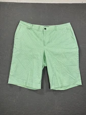 Ralph Lauren LRL Active Sz 14 Bermuda Shorts Green White Stripes Golf EUC