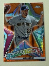 2022 Topps Chrome Logofractor Edition- Future Stars Aaron Ashby #FS-9 Orange /25
