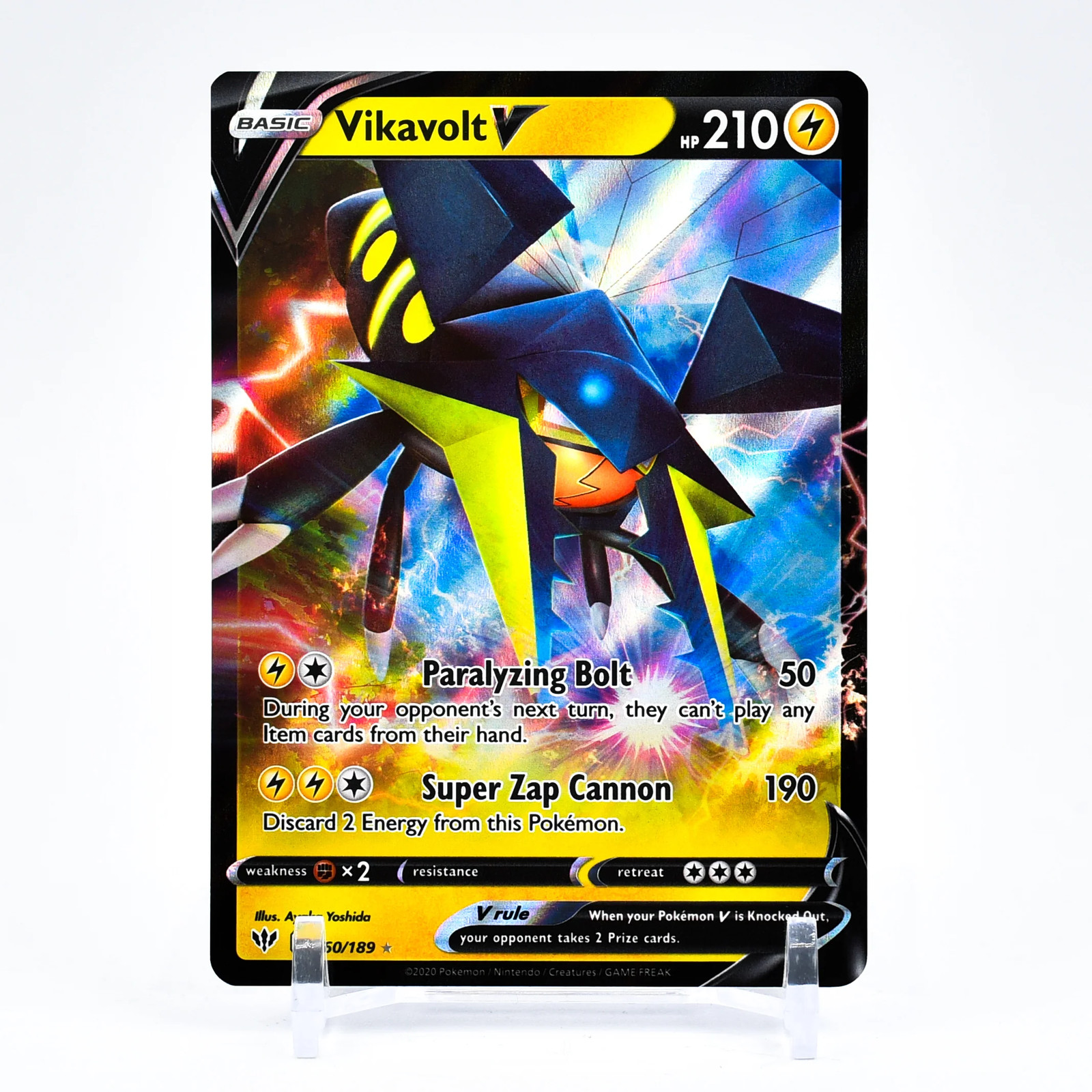 Vikavolt V - 060/189 Darkness Ablaze Ultra Rare Pokemon - NM/MINT