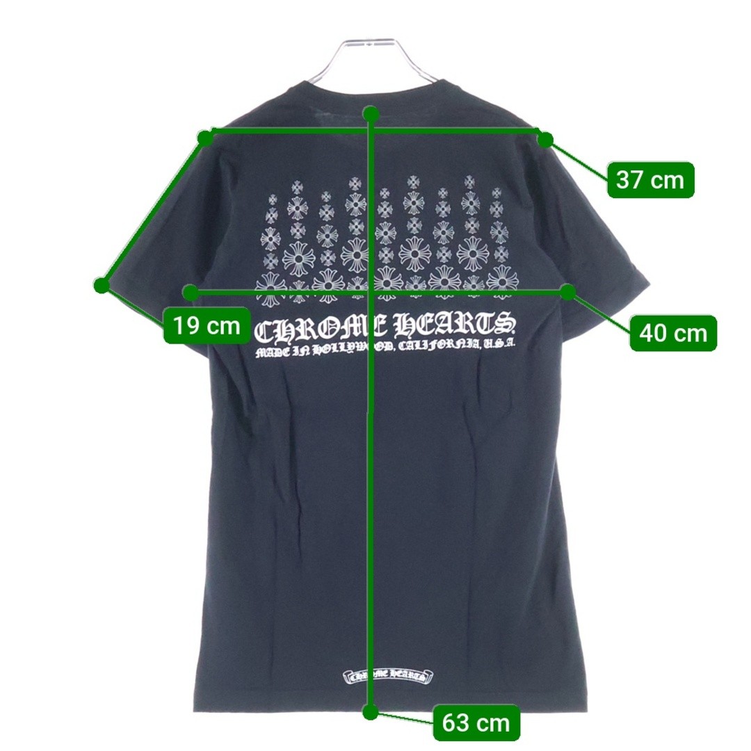 CHROME HEARTS CH Plus Print Short Sleeve T-shirt Top Black Used 16c893204af742fb thumbnail 9