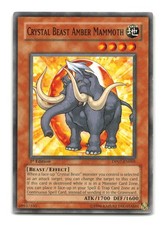 Crystal Beast Amber Mammoth - DP07-EN005 1st Edition - YuGiOh-MP