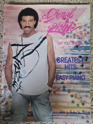 LIONEL RICHIE GREATEST HITS: EASY PIANO By Milton Okun Sheet Music 80's