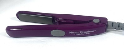 BaByliss PRO Nano Titanium Ultra-Thin Flat Iron Hair Straightener Purple