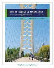 HUMAN RESOURCE MANAGEMENT - Paperback, by Greg L. Stewart; - Acceptable n