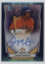 2014 Bowman Chrome Prospect Bubbles Refractor 37/99 Jason Martin Auto un2