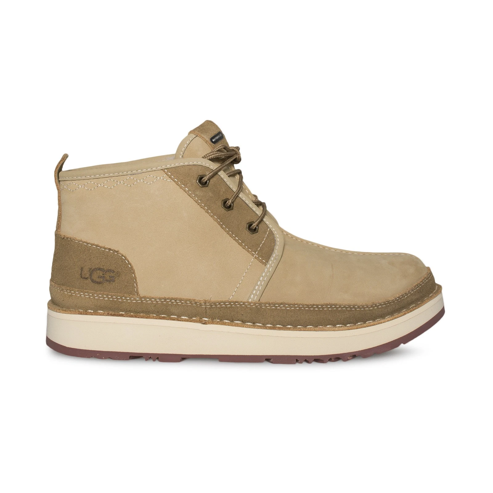 UGG AVALANCHE NEUMEL BOOT DESERT TAN LEATHER WATERPROOF SHOES SIZE US 10 NEW