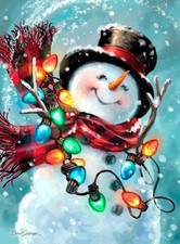 Christmas Joy Diamond Art Club Painting Sealed