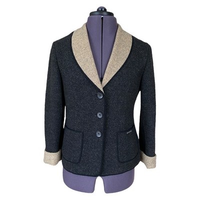 Geiger Collection anthrazit Wolljacke Made in Austria Damen EU 38 UK 10 NEUWERTIG