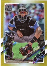 2021 Topps - Chad Wallach #593 Gold Foil