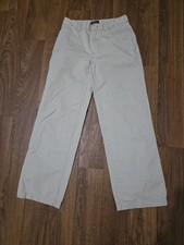 Polo Ralph Lauren Girl's Size 14 Classic Chino Pants Flat Front Pockets Beige