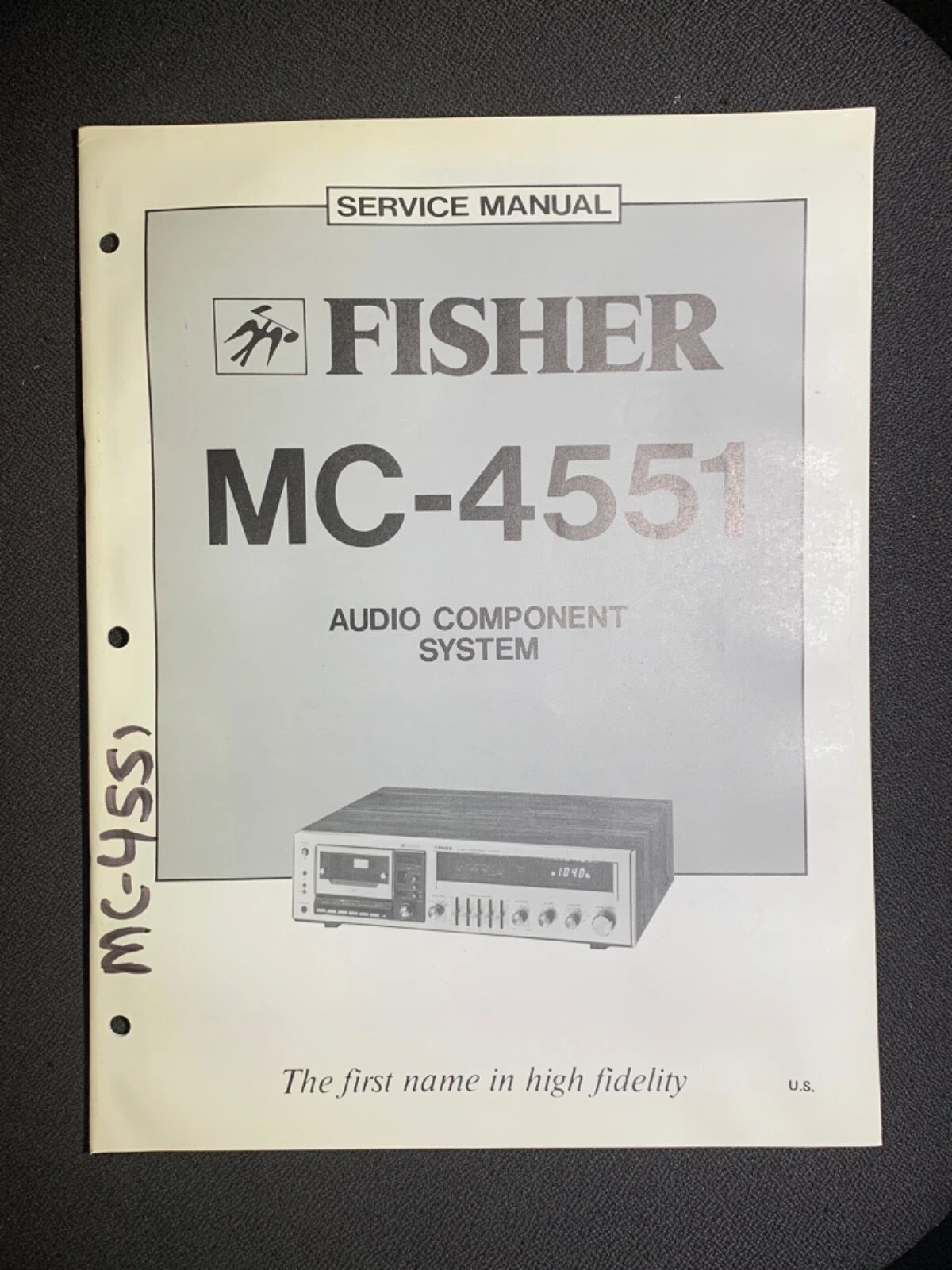 FISHER MC-4551 Stereo System Service Manual Original