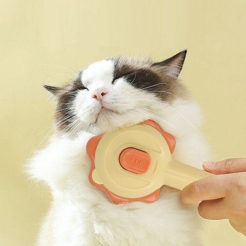 Cat Grooming Brush Self Cleaning Hair Removal Pet Shedding Brush For Long Short - Picture 24 of 33