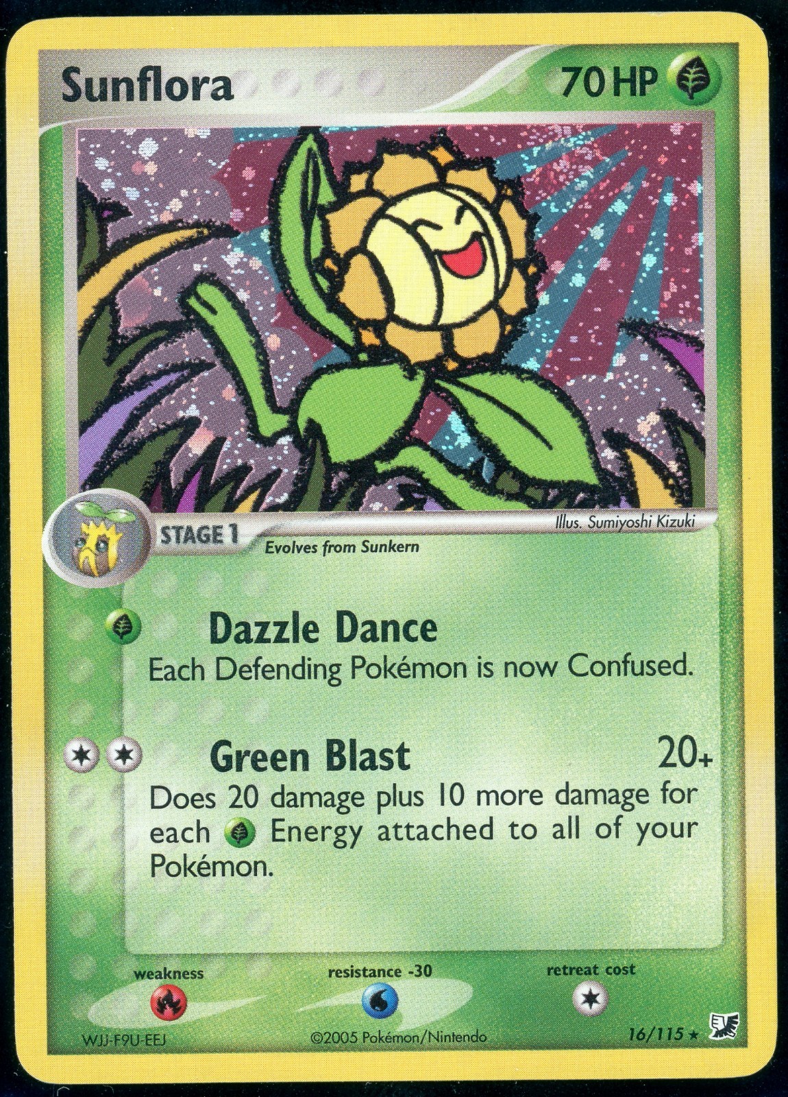 Pokemon Sunflora Unseen Forces 16/115 / Holo Rare - MP
