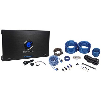 Planet Audio Anarchy AC2600.2 2600 Watt 2 Channel Car Amplifier+Amp Kit+Remote