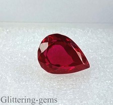 Natural Blood Red Ruby 10.05 Carat Pear Shape IGL Certified Loose Stone 6DJZ