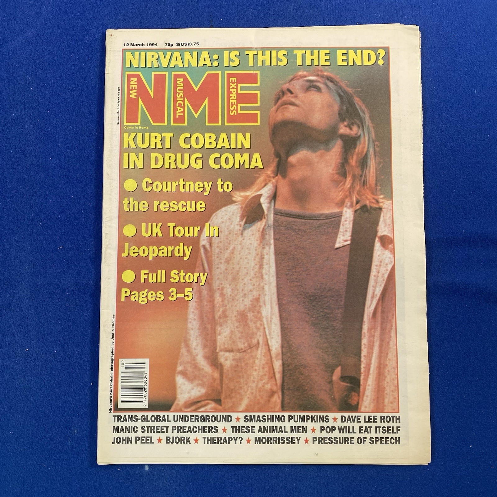 NME 12 March 1994 NIRVANA : IS THIS THE END KURT COBAIN IN DRUG COMA