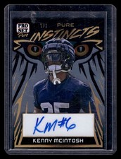 '23 Pro Set Pure- Pure Instincts Auto Clear Gold Spec #PI-KM1 Kenny McIntosh #/1