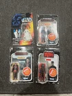 LOT OF 4 STAR WARS COLLECTIBLE FIGURINES KENNER LEIA MANDALORIAN BOBA FETT NEW