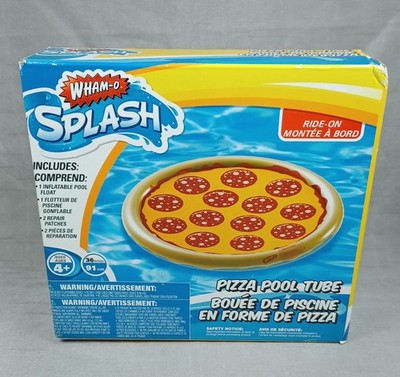 Wham O Splash Pizza Inflatable Pool Tube Float 36'' Lake Ocean Beach Vacation