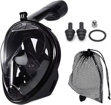 Full Face Snorkel Mask Kids Adults Swimming Scuba Mask Diving Set Anti-Fog 180°