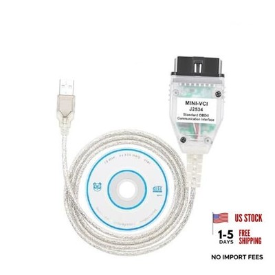 Mini for VCI J2534 Cable V18.00.008 Latest Version, OBD2 Connector Scanner 
