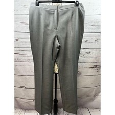 Kasper Women's Gray Straight Leg Dress Pants Size 12P Tailored