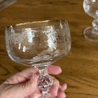 5 Vtg Bohemia Czech Crystal Queen's Lace  Gold Trim Etched Champagne Glasses — photo 4