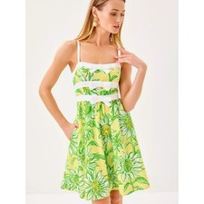 Lilly Pulitzer Cheri Limoncello Sunbelievable Fit Flare Minidress Size 8 NWT