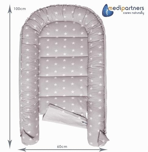 Medi Partners Riduttore Lettino Neonato - 100x60x15 Nido Antisoffoco Neonati Boz foto 6