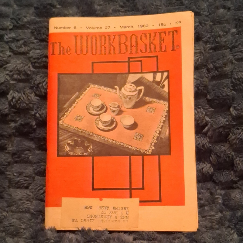 The Workbasket Crochet Pattern Book Vol 27 Issues 6-9 Mar-Jun 1962