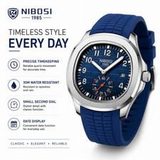 NIBOSI Men’s Sport Quartz Watch Luminous Waterproof Date Wristwatch