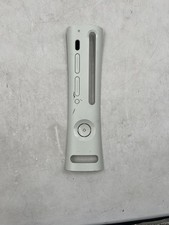 Microsoft Xbox 360 Console Replacement Faceplate White No Bottom Flap/Springs