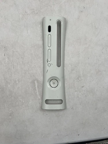 Microsoft Xbox 360 Console Replacement Faceplate White No Bottom Flap/Springs