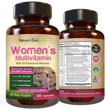 Multivitamin for Women, Multimineral W/ Over 20 Vitamins A, C, D, E, B12, More