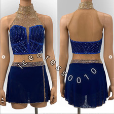 Ice Figure Skating Dress. Competition Gymnastics Ballet Custom Ice Dance Dress