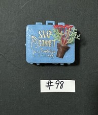 Vintage Snap Bonnet Rain Hat Jumbo Plastic Travel Mini Empty Case