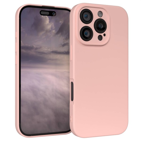 HandyhüLle FüR Apple Iphone 16 Pro Silikon Back Cover Tpu Schutz Handy Case Rosa-image