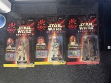 Star Wars Episode I Jedi Lot – Obi-Wan, Qui-Gon Jinn, Mace Windu – ComTech – MOC
